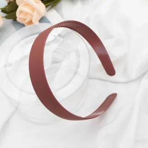 Minimalist matte wide headband for women, comfortable hair hoop for daily wear and washing.