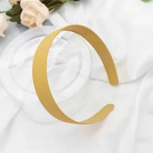 Minimalist wide frosted headband for women, stylish matte hair hoop for daily wear.