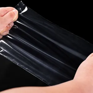 Transparente PE Druckverschlussbeutel Hauptansicht zeigt flexibles Verpackungsmaterial