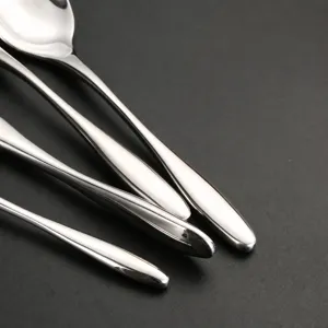 Set di posate in acciaio inossidabile manico pesante ergonomico cucchiaio cucina