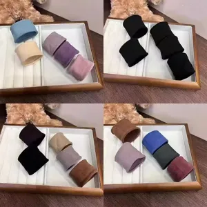 Chouchous de cheveux larges et sans couture, élastiques haute élasticité pour femmes et filles.