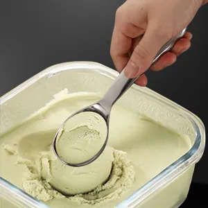 Stainless steel ice cream scoop and fruit ball maker kitchen utensil for home baking