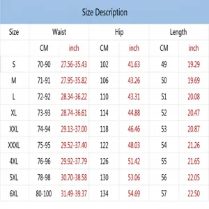 Size guide for men's casual summer sports polo shirt and shorts set, detailed measurements.