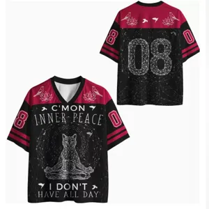 Men's casual 3D digital print V-neck short sleeve t-shirt with unique graphic design.