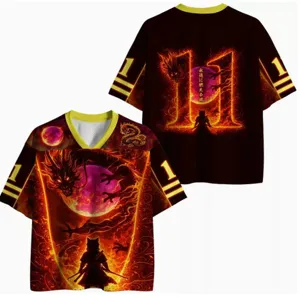 Men's 3D digital print casual breathable short sleeve t-shirt with dragon graphic detail.