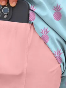 Men's quick dry beach shorts with pineapple 3d print and pocket design casual wear.
