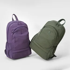 Casual nylon school backpack for women lightweight commuter travel daypack laptop rucksack