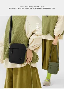 Women casual simple crossbody phone bag small square bag stylish shoulder handbag for daily use