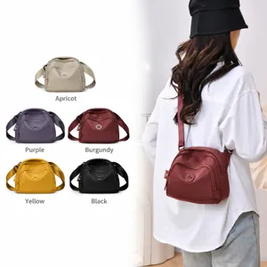 Women's nylon crossbody bag casual lightweight shell shoulder bag multi-color daily use