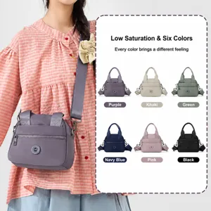 Gynaikeia Nylon Tsanta Omou Casual Polla Diakorritika Crossbody Tsanta Moda Handbag Elafria Taxidi Kathimerini Metakinisi