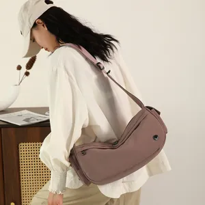 Korean style fashion nylon shoulder cross body bag large capacity casual commuter tote