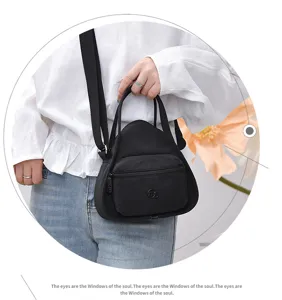 Sac bandoulière femme en nylon sac porté épaule décontracté léger sac cabas de navette quotidien