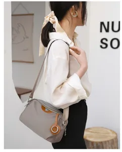 Casual nylon crossbody bag for women, stylish daily shoulder bag with adjustable strap