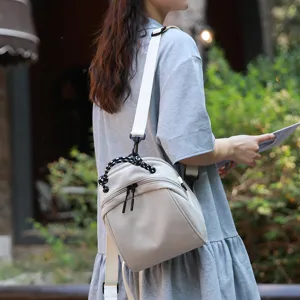 Women casual nylon backpack minimalist daily commute travel shoulder bag waterproof daypack
