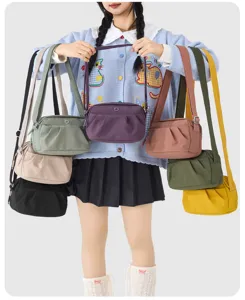 Lightweight oxford cloth crossbody bag for women, multi-layer casual shoulder phone bag new.