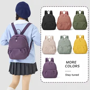 Casual Canvas Backpack For Women Lightweight Small Travel Daypack Fashion School Bag Daily Commute Outdoor Traveling