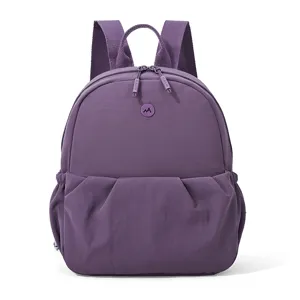 Women casual canvas backpack lightweight small travel daypack stylish daily school bag