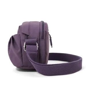 Lightweight women oxford cloth cross-body shoulder bag multi-layer casual daily phone bag