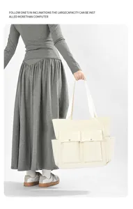 Large capacity nylon women handbag commuter tote bag laptop school bag stylish