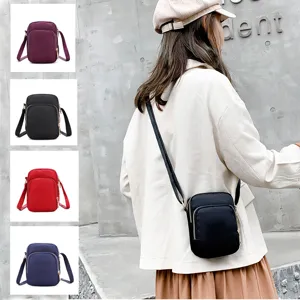 Gynaikeia Casual Adiabrochi Nylon Tsanta Chiasti Mikri Tsanta Omou gia Kinito Portofoli Multi-Pocket Mini Messenger Tsanta