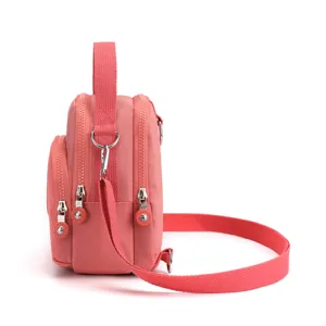 Multi-functional women's oxford cloth crossbody shoulder backpack, lightweight casual daily bag.