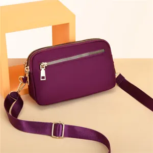 Women Nylon Crossbody Bag Casual Multi Pocket Shoulder Bag Travel Waterproof Daily Messenger Bag Fashion Handbag