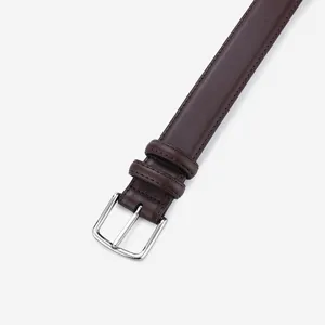 Eleganter Damen Ledergürtel aus Rindsleder mit silberner Metallschnalle 2,5 cm breit.