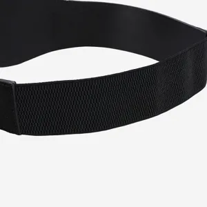 Damen elastischer breiter Gürtel Taillengürtel schwarz Stretchgürtel für Kleider Mode