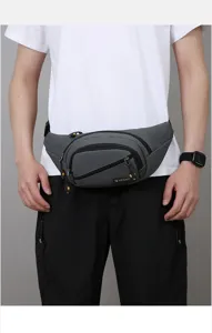 Sac banane tactique portable pour hommes, sacoche de taille professionnelle polyvalente avec poches.