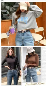 Ceinture en cuir véritable de style coréen pour femmes mode jeans décontractés ceinture