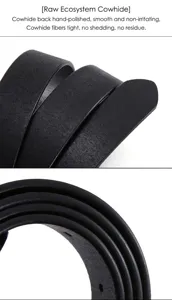 Women black genuine leather belt detail shot, casual jeans belt, simple classic design.