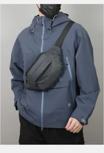 Heren waterdichte borsttas casual lichtgewicht outdoor sport stijlvolle schoudertas