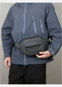 Heren casual waterdichte heuptas stijlvolle outdoor sport borsttas grote capaciteit