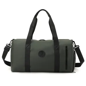 Grand sac de voyage vert imperméable sac de sport et fitness pour hommes et femmes