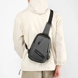 Men tactical chest bag casual waterproof sling crossbody bag for outdoor sports travel daily.
