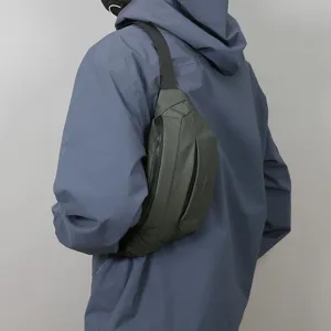Waterdichte heuptas voor heren casual outdoor sport borsttas lichtgewicht crossbody tasje