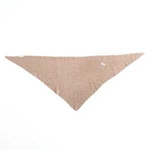 Écharpe triangulaire en tricot mélange de laine minimaliste pour femme, châle d'hiver.