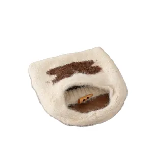 Joli sac à main en tricot lapin pour femmes, sac fourre-tout doux en laine automne hiver.