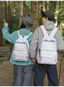 Simple outdoor backpack with waterproof design, perfect for school students and daily travel use.