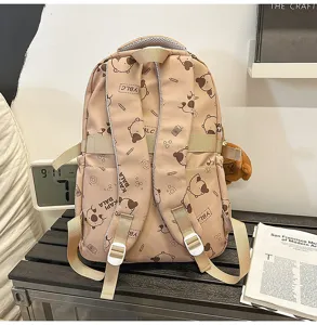 Zaino per Studenti con Stampa Capibara Carino Grande Capacità Borsa Scolastica