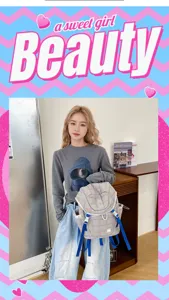 Petit sac à dos matelassé pour femme, sac d'école léger décontracté cordon de serrage.
