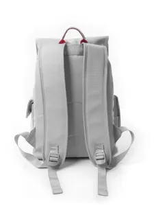 Grey multi-purpose large capacity travel laptop backpack for men and women school bookbag
