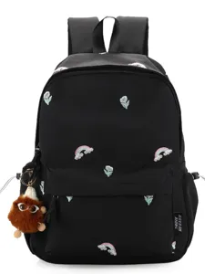 Japanese cute embroidered school backpack for teenage girls, casual lightweight daypack.