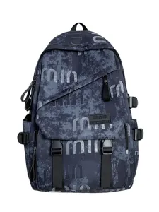 Stylish dark camouflage backpack with multiple pockets and secure buckle closure for daily use