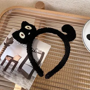 Schattig Pluche Dier Haarband Cartoon Kat Konijn Oren Haarring Zacht Gezicht Wassen Haaraccessoires Voor Vrouwen