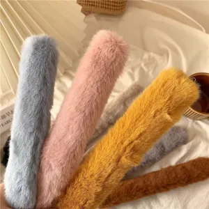 Pluizig pluche klaparmband haarband schattige paardenstaart maker winter haaraccessoires