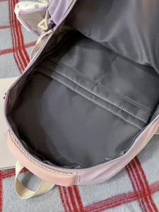 Cute pastel school backpack with multi compartments sweet aesthetic for teens and students.