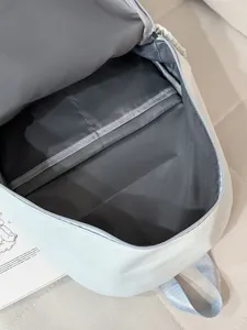 Casual women's backpack with spacious interior compartment and durable lining for daily use.