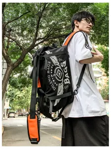 Grand sac a dos de voyage homme femme sport fitness sac de sport fourre-tout exterieur.
