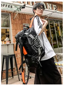 Grand sac à dos de voyage pour homme et femme, sac de sport fitness élégant et pratique.